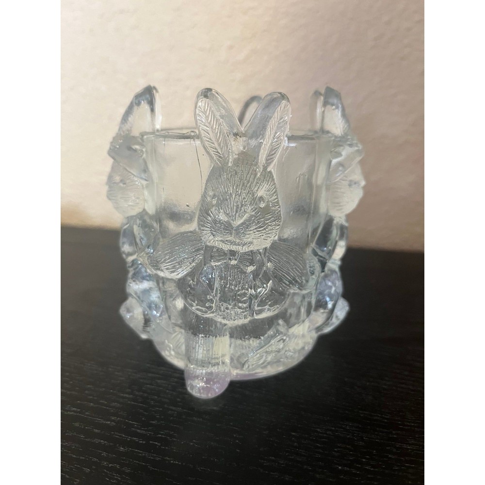 Vintage GAC Dancing Bunnies Candle Holder